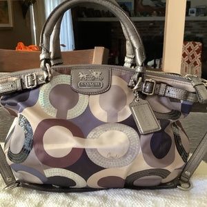 Coach Cloth Bag Retro Print